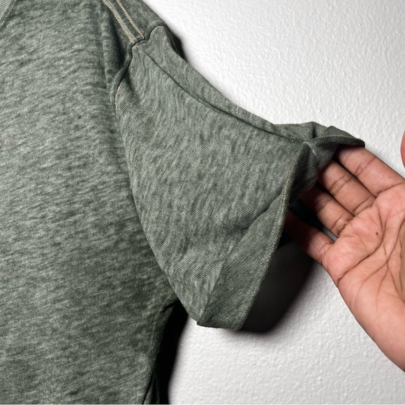 We the Free Green Shirt Small Green Vintage Wash Short Sleeve Oversized Boxy - Picture 2 of 8